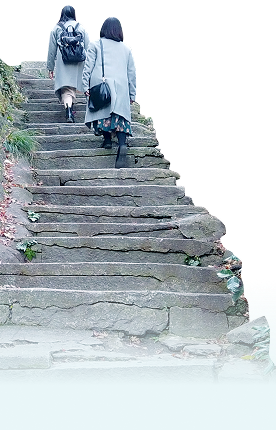 左側坂道の装飾画像