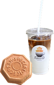 最中とドリンクの画像